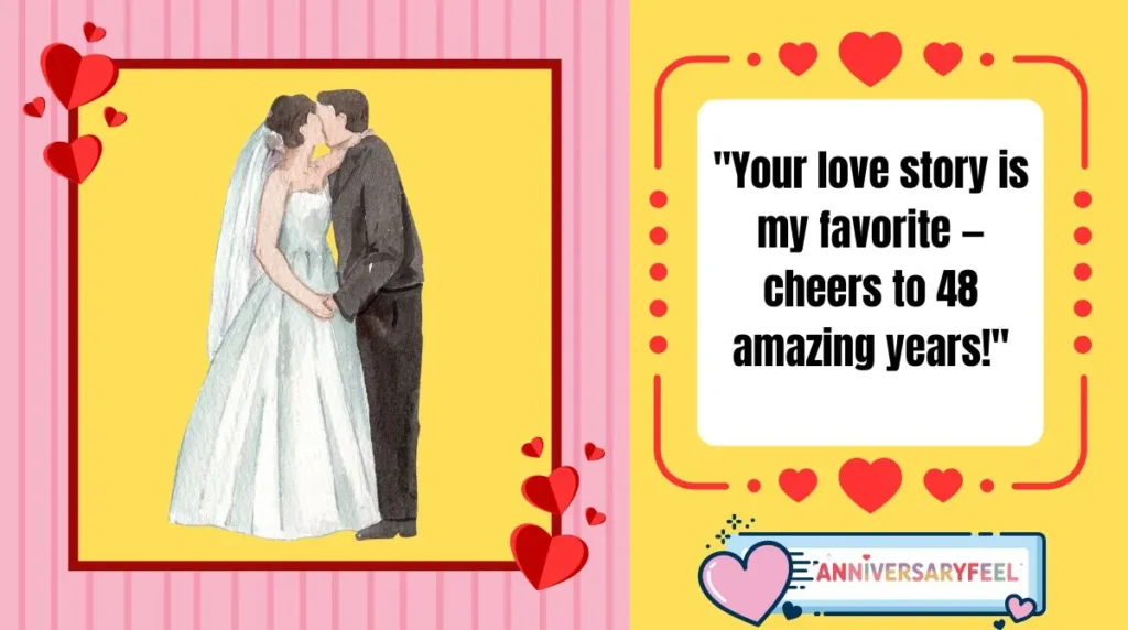  48th Wedding Anniversary Wishes for Parents