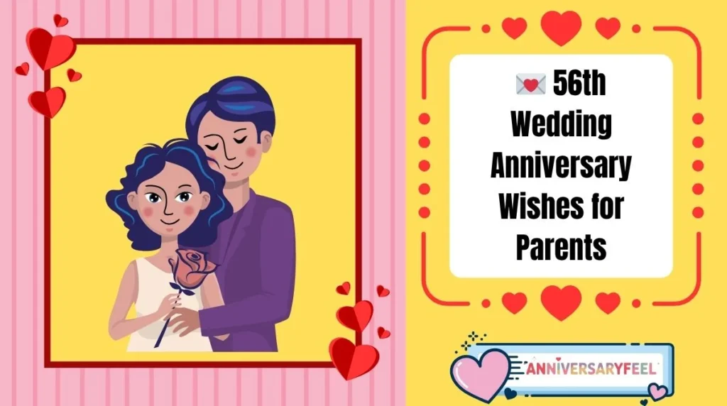 56th Wedding Anniversary Wishes for Parents