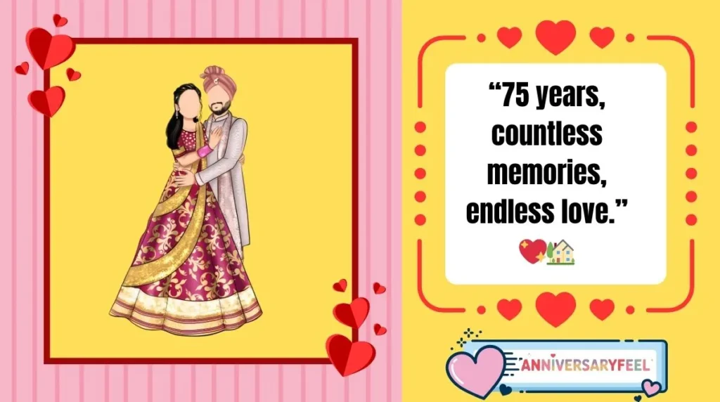 75th Wedding Anniversary Quotes 