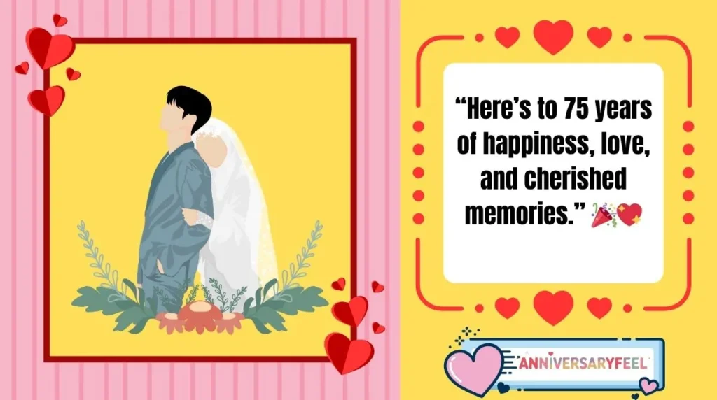 75th Wedding Anniversary Wishes 
