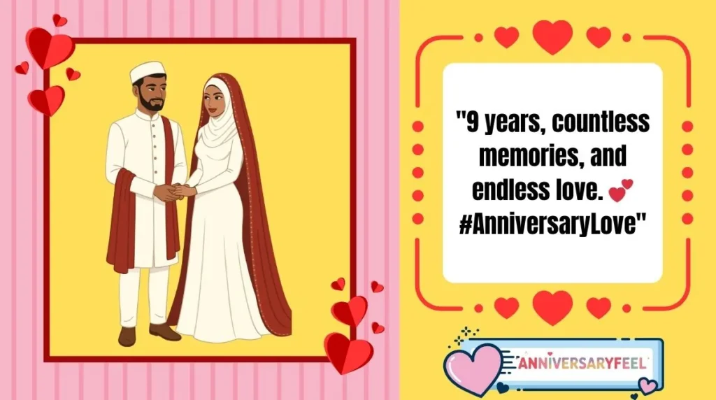 9th Wedding Anniversary WhatsApp Status 