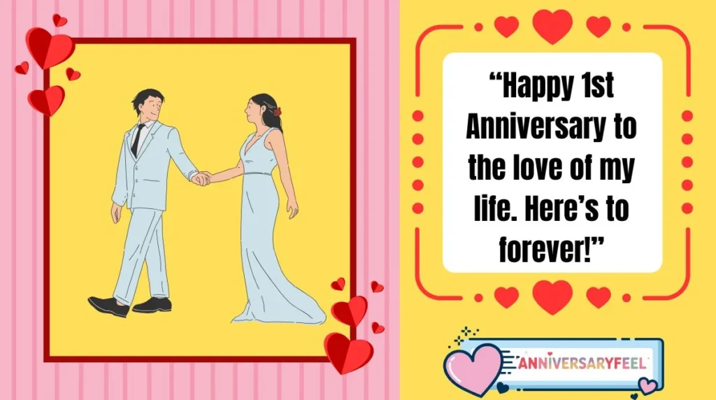 elebrations of Your 1st Wedding Anniversary Wishes 