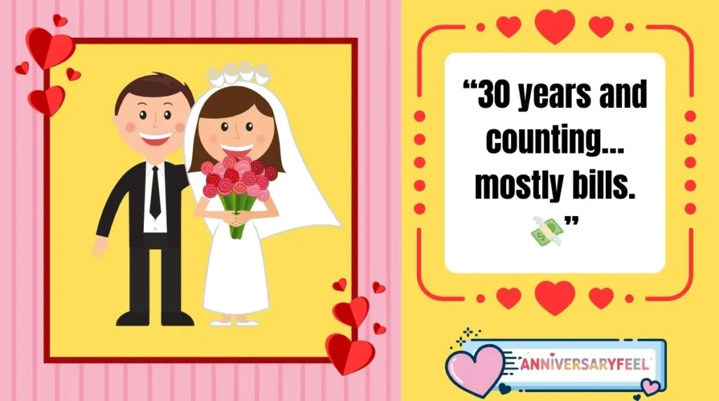 Funny Pearl Anniversary Captions