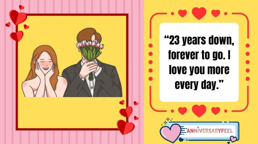 Happy 23rd Wedding Anniversary Wishes to My Husband