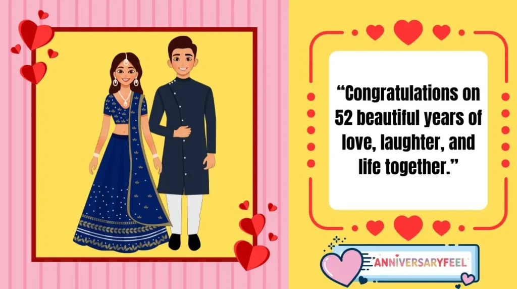  Happy 52nd Anniversary Wishes