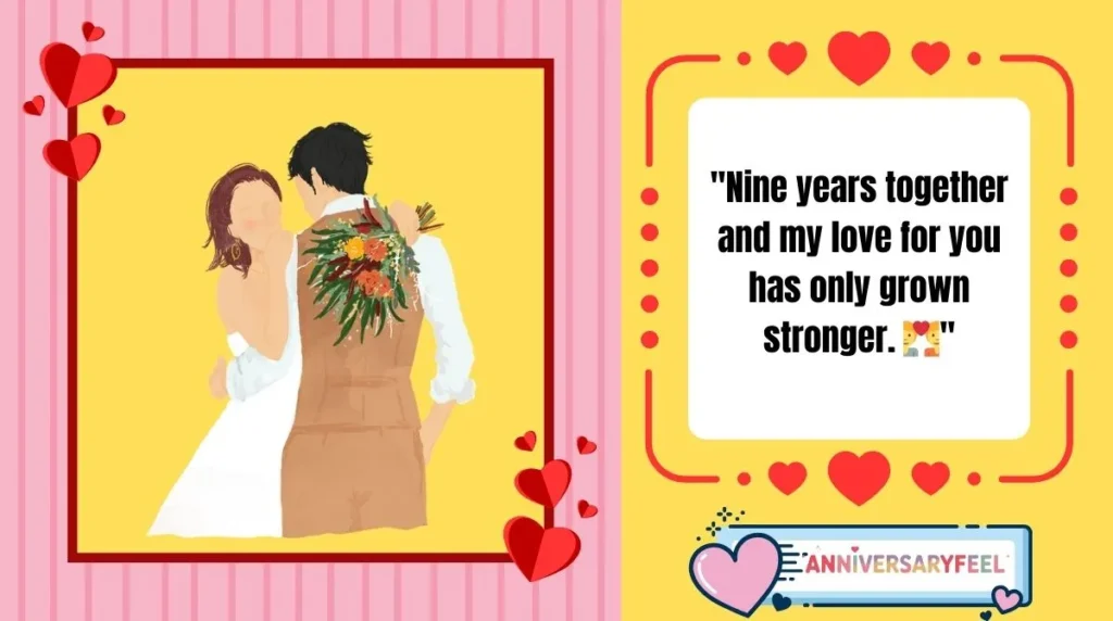 Heart Touching 9 Years Wedding Anniversary Wishes for Husband 