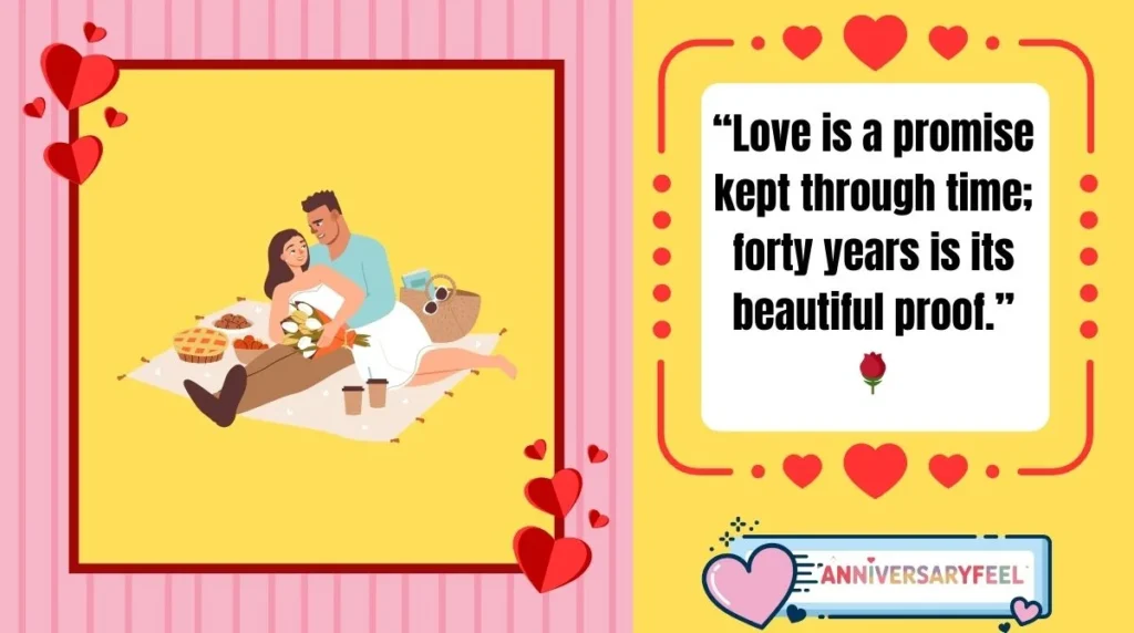 Inspirational Quotes for the 40th Wedding Anniversary