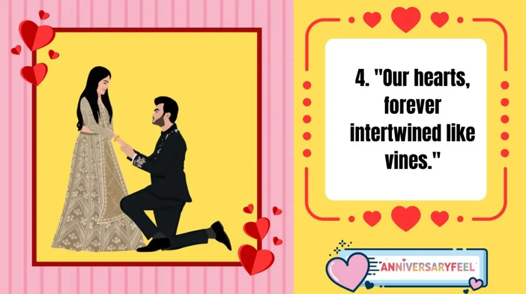 Nature-Inspired Captions for Wood Anniversary