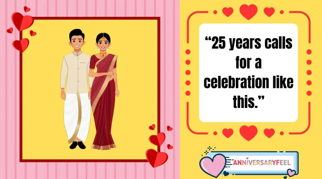 Real Silver Anniversary Party Captions