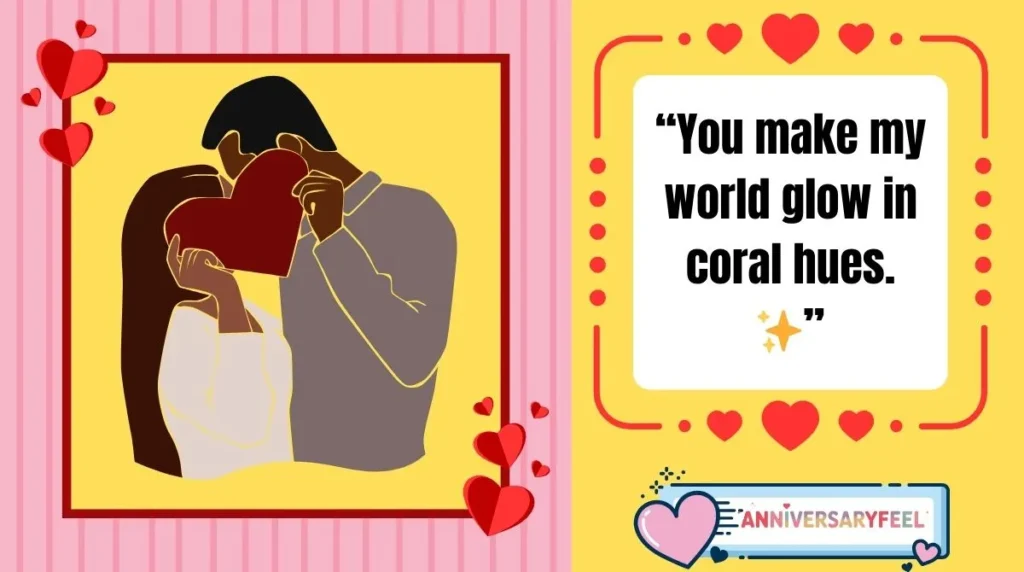  Romantic Captions for Coral Anniversary (15)