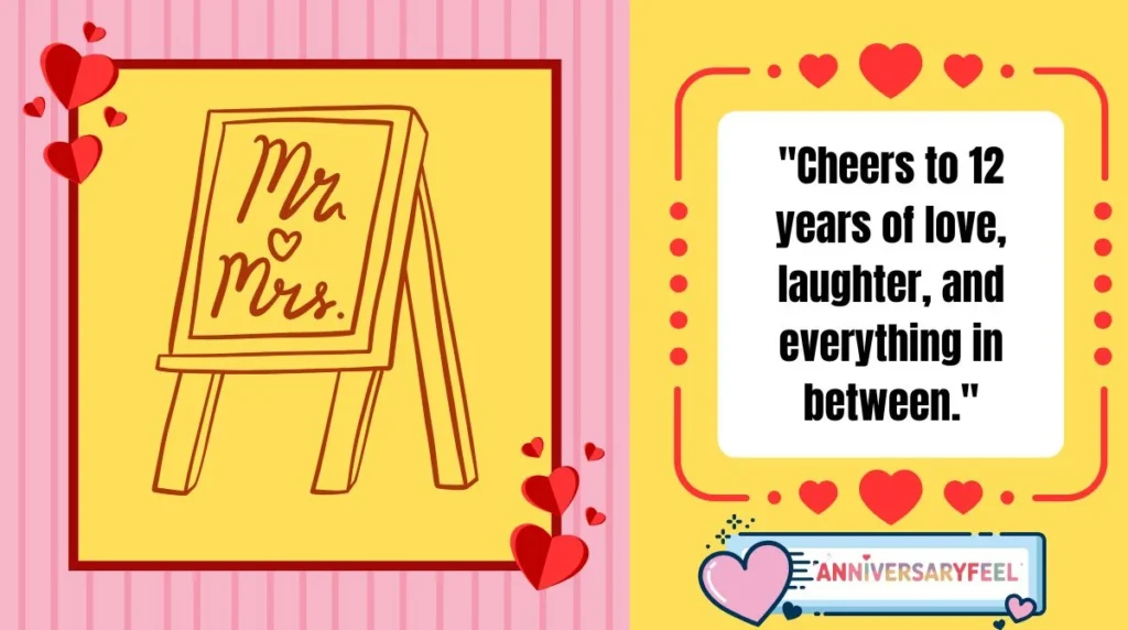  Short 12 Years Wedding Anniversary Wishes for Husband