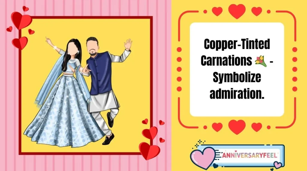 The Flower of the 32nd Wedding Anniversary is Copper Colored Flowers