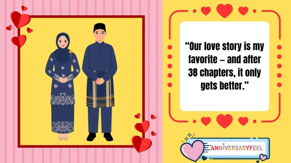 Top 10 Anniversary Quotes for 38 Years Together