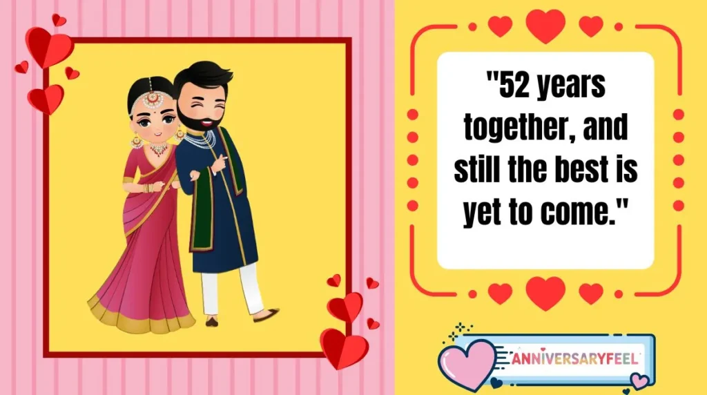  Top 10 Quotes for the 52nd Wedding Anniversary 