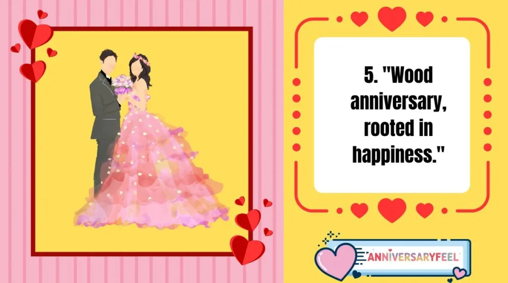 Wood Anniversary Instagram Captions
