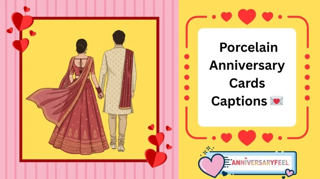 Porcelain Anniversary Cards Captions