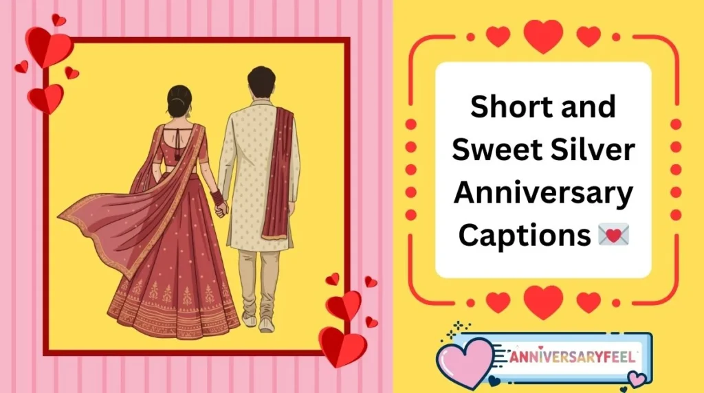 Short and Sweet Silver Anniversary Captions
