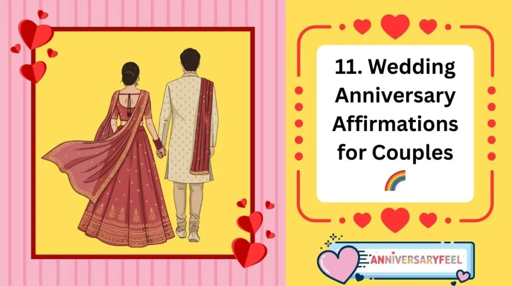 Wedding Anniversary Affirmations for Couples