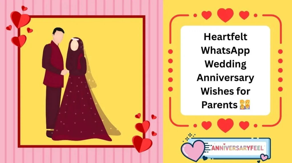 Heartfelt WhatsApp Wedding Anniversary Wishes for Parents