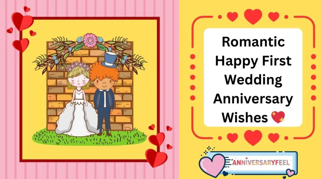 Romantic Happy First Wedding Anniversary Wishes