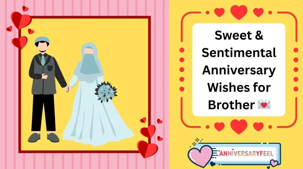 Sweet & Sentimental Anniversary Wishes for Brother