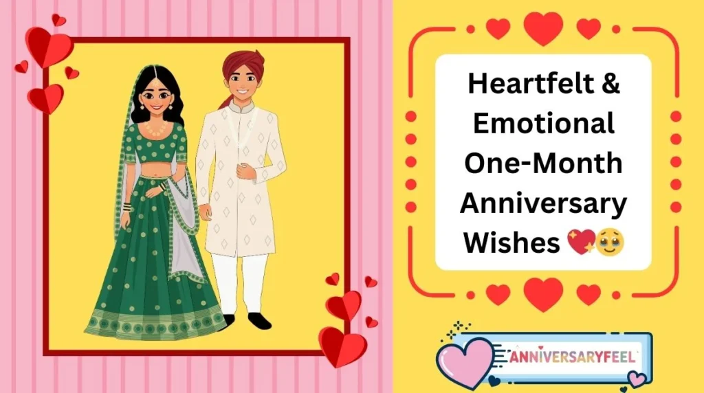 Heartfelt & Emotional One-Month Anniversary Wishes