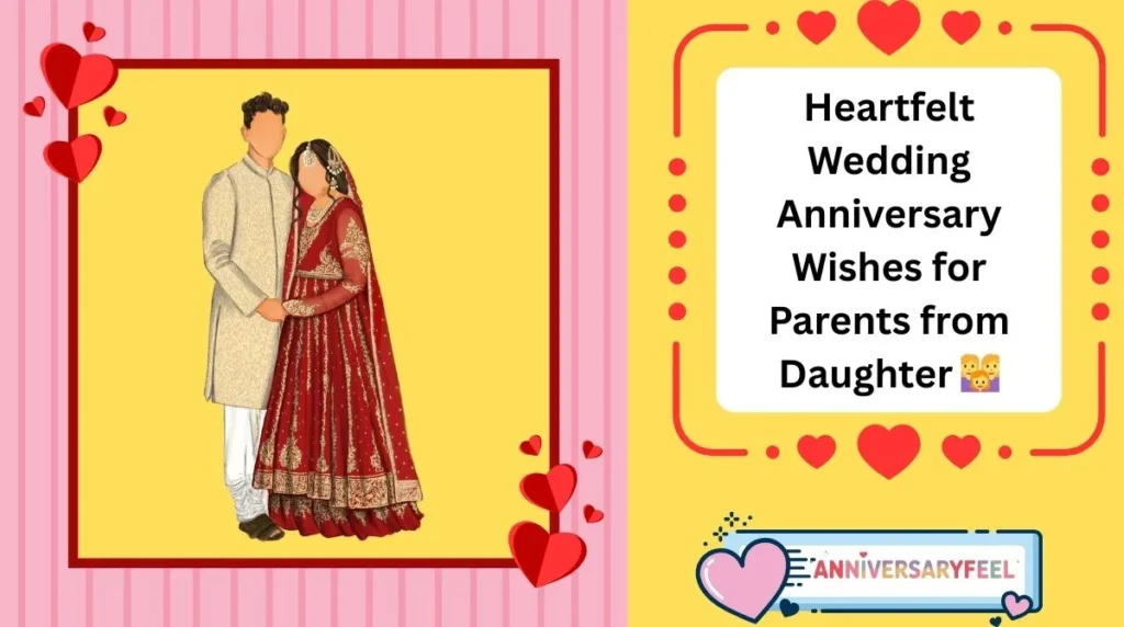 Heartfelt Wedding Anniversary Wishes for Parents from Daughter