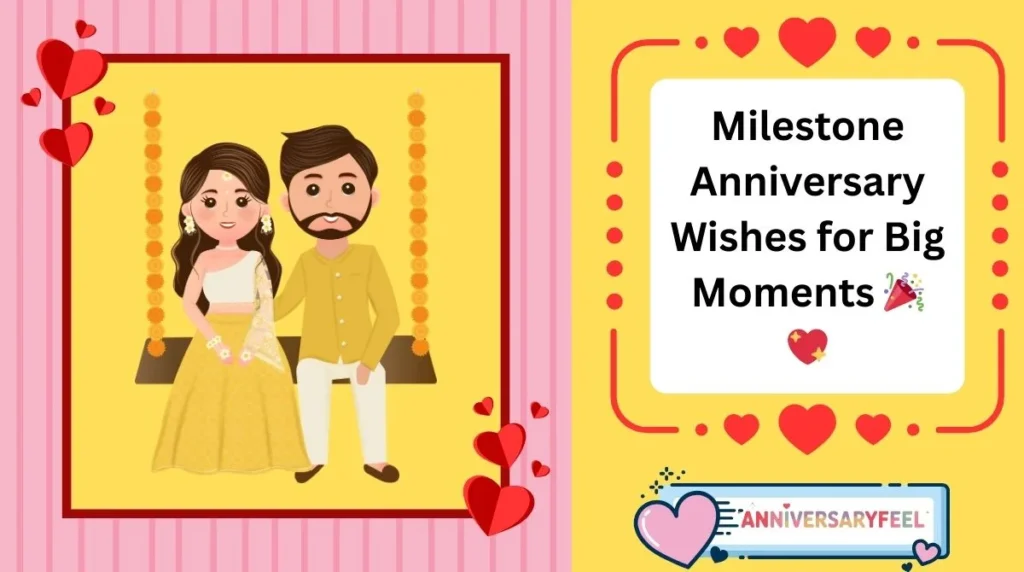 Milestone Anniversary Wishes for Big Moments