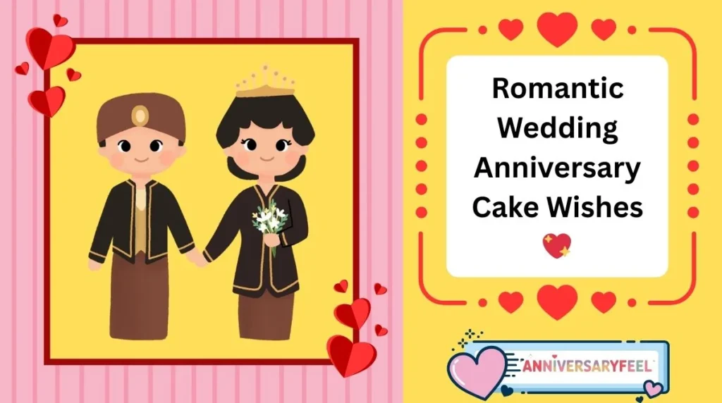 Romantic Wedding Anniversary Cake Wishes
