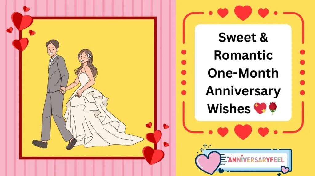 Sweet & Romantic One-Month Anniversary Wishes