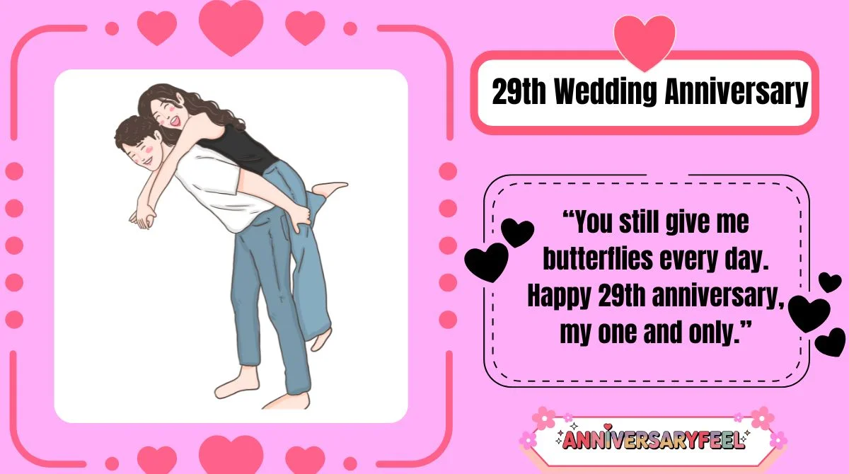 29th Wedding Anniversary