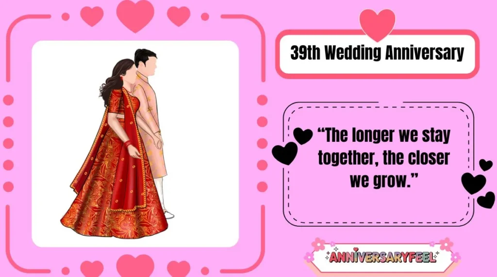39th Wedding Anniversary