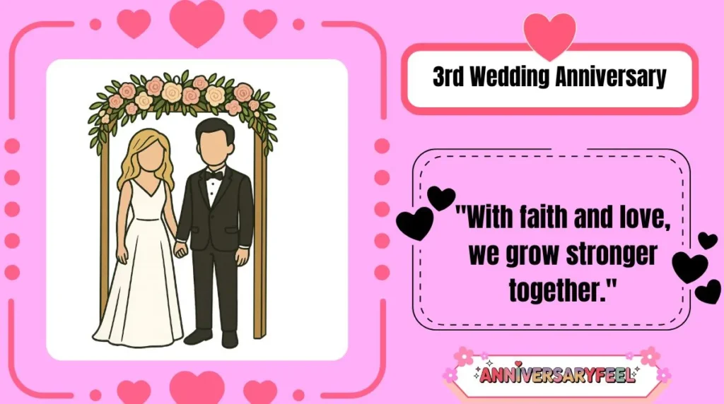 3rd Wedding Anniversary