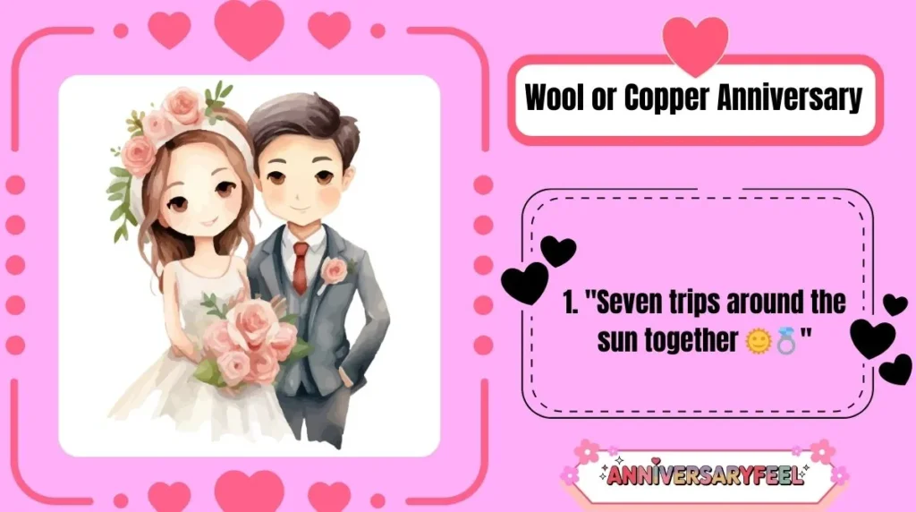 Wool or Copper Anniversary