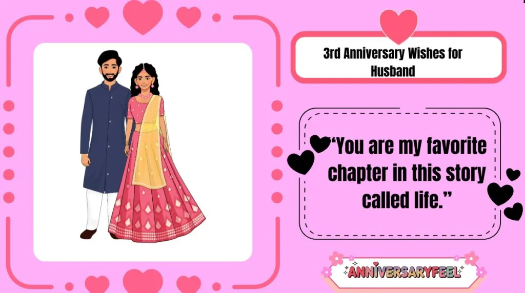 3rd Anniversary Wishes for Husband