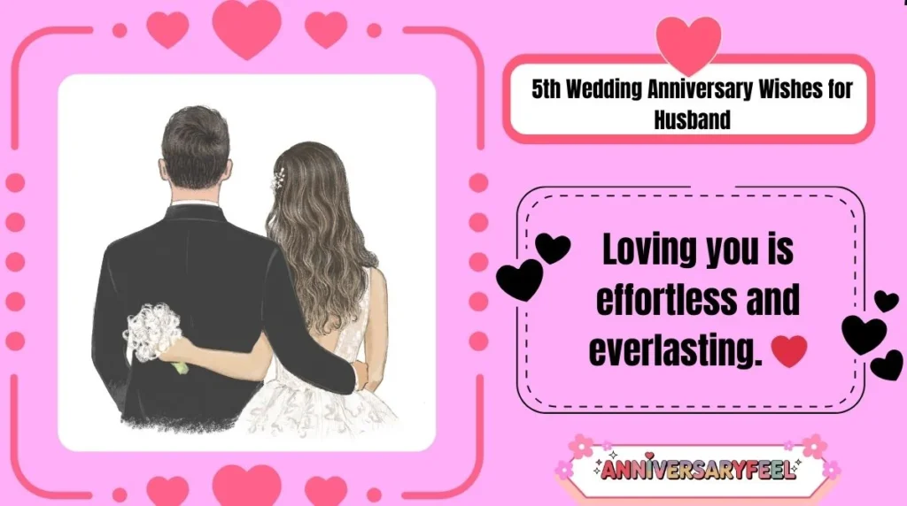 5th Wedding Anniversary Wishes for Husband