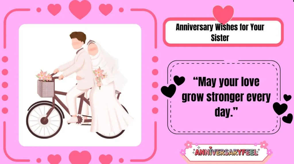 Anniversary Wishes for Your Sister
