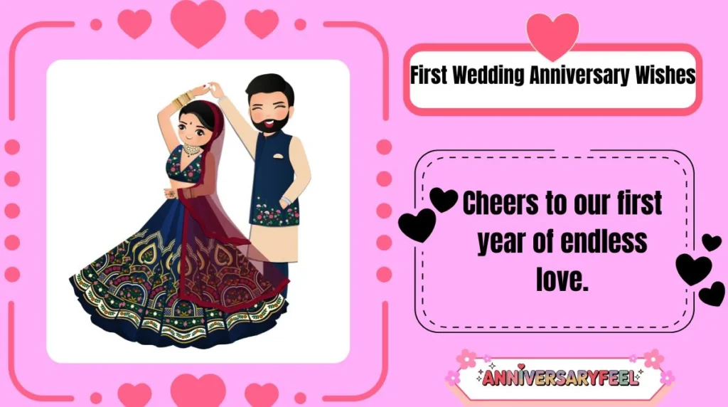 First Wedding Anniversary Wishes