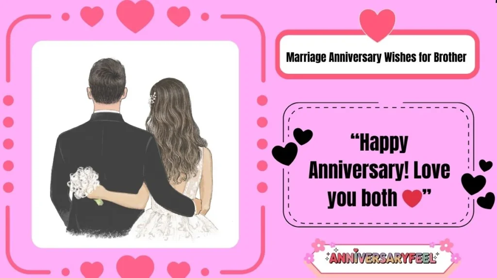 Marriage Anniversary Wishes for Brother