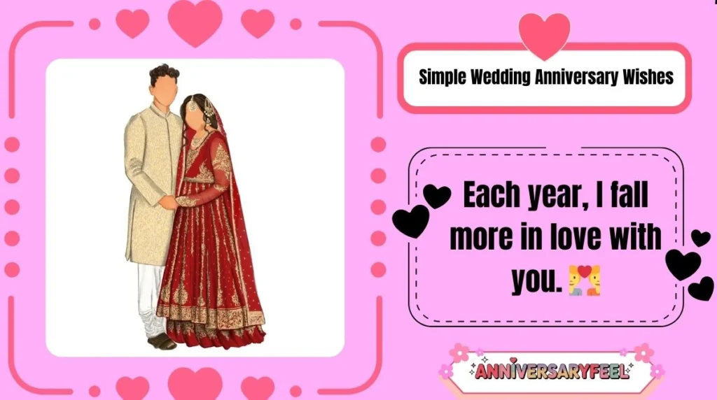Simple Wedding Anniversary Wishes