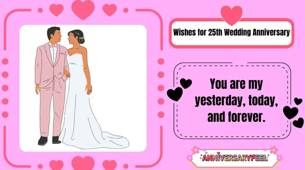 Wishes for 25th Wedding Anniversary